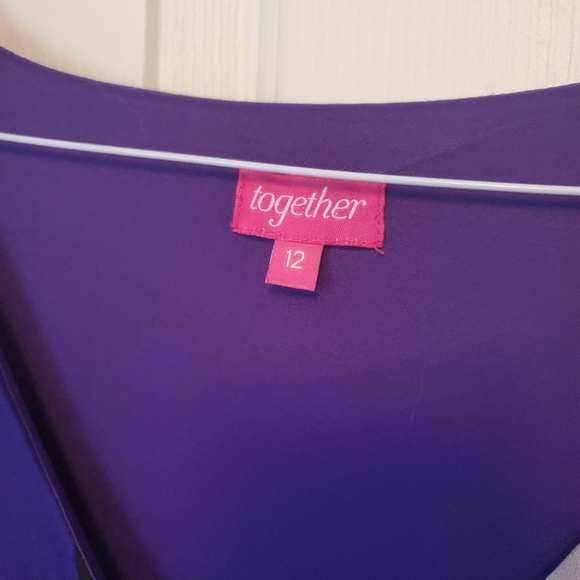 🌴 pretty purple floral summer dress Size 12. - Picture 3 of 8